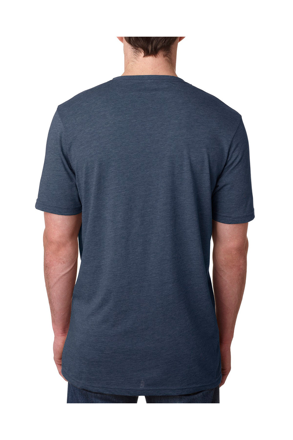 Next Level 6200 Mens Jersey Short Sleeve Crewneck T-Shirt Indigo Blue Back