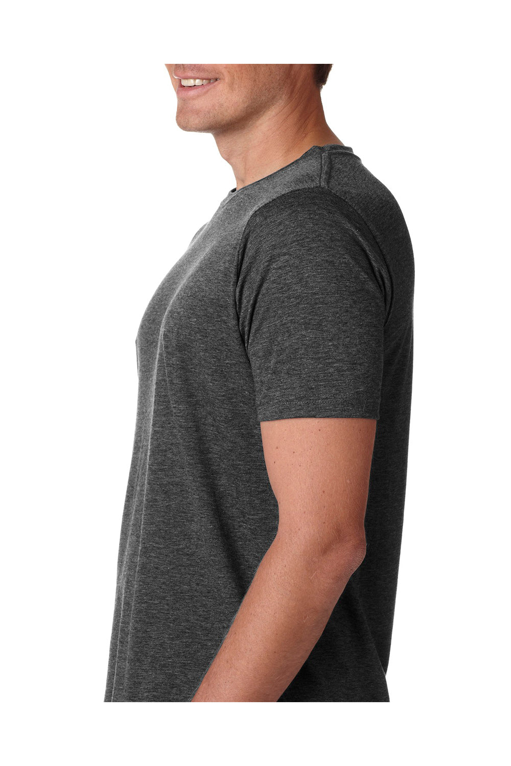 Next Level 6200 Mens Jersey Short Sleeve Crewneck T-Shirt Charcoal Grey Side