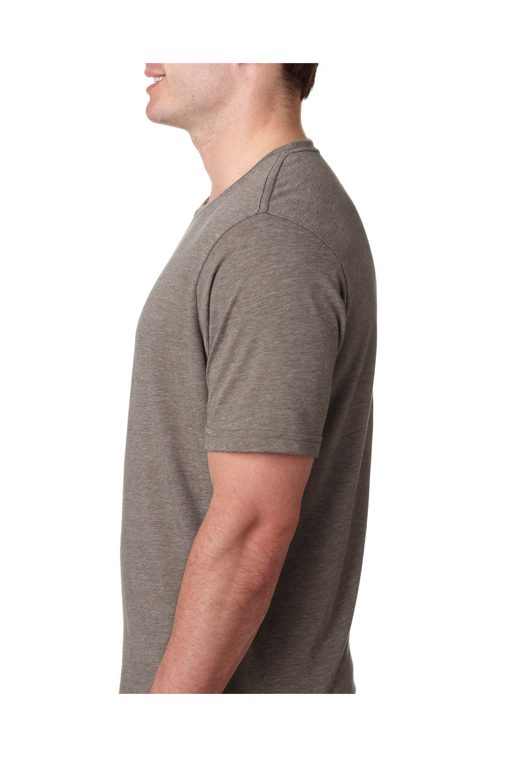 Next Level 6200 Mens Jersey Short Sleeve Crewneck T-Shirt Ash Grey Side