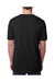 Next Level 6200 Mens Jersey Short Sleeve Crewneck T-Shirt Black Back