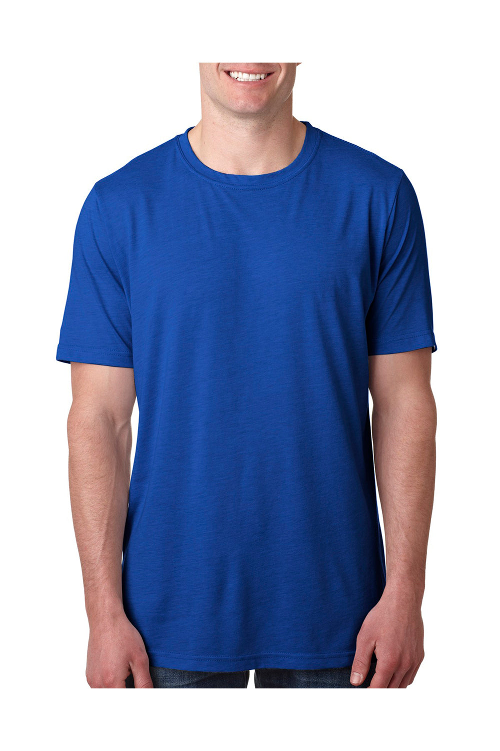 Next Level 6200 Mens Jersey Short Sleeve Crewneck T-Shirt Royal Blue Front