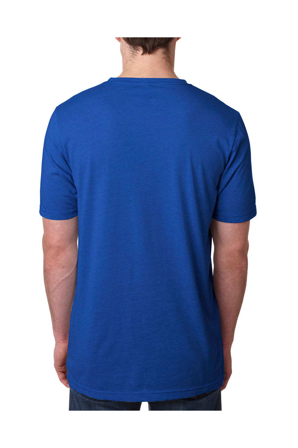 Next Level 6200 Mens Jersey Short Sleeve Crewneck T-Shirt Royal Blue Back