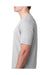 Next Level 6200 Mens Jersey Short Sleeve Crewneck T-Shirt Silver Grey Side