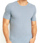 Next Level Mens Jersey Short Sleeve Crewneck T-Shirt - Stonewashed Denim Blue
