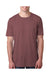 Next Level 6200 Mens Jersey Short Sleeve Crewneck T-Shirt Shiraz Red Front