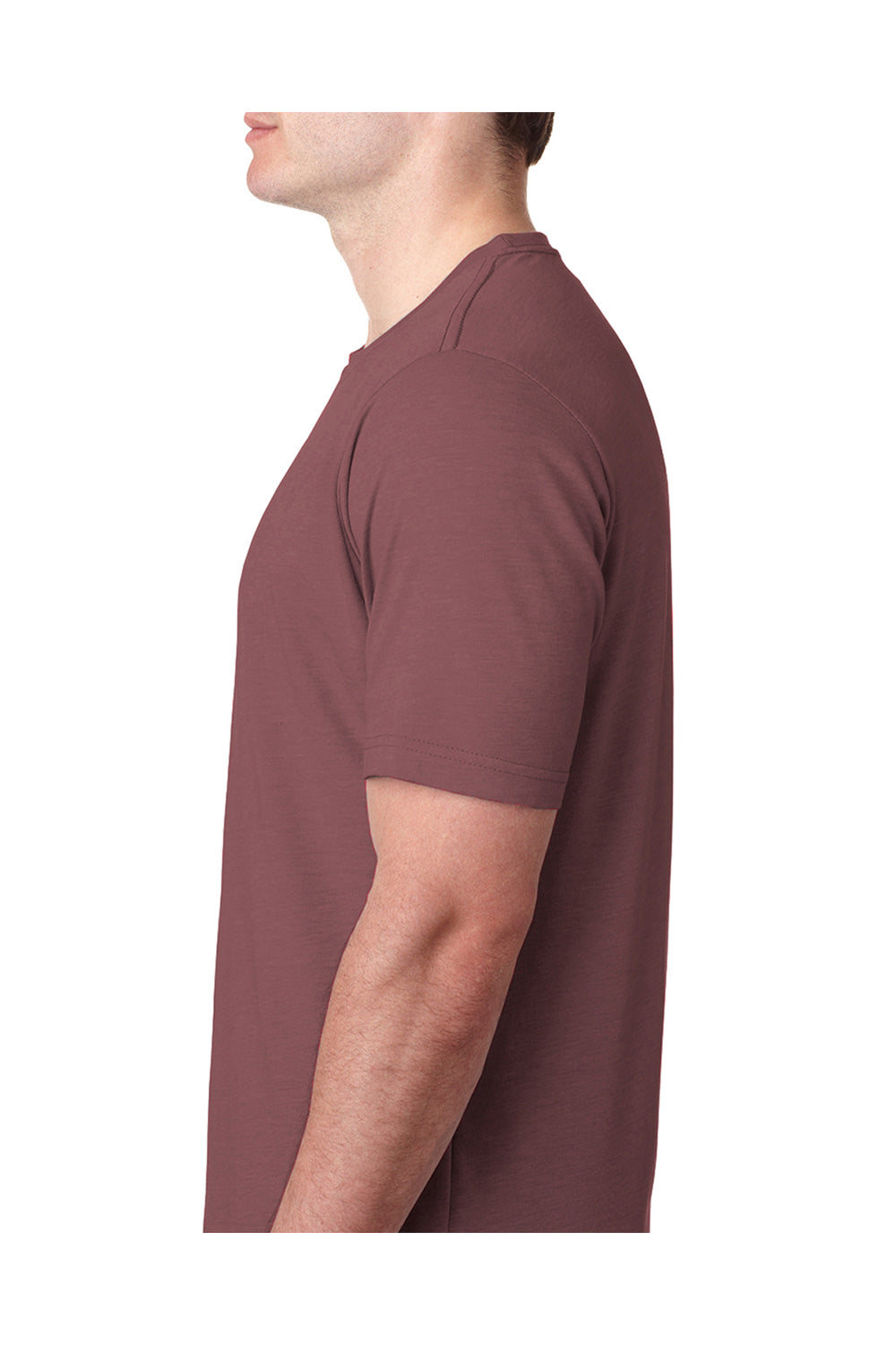 Next Level 6200 Mens Jersey Short Sleeve Crewneck T-Shirt Shiraz Red Side