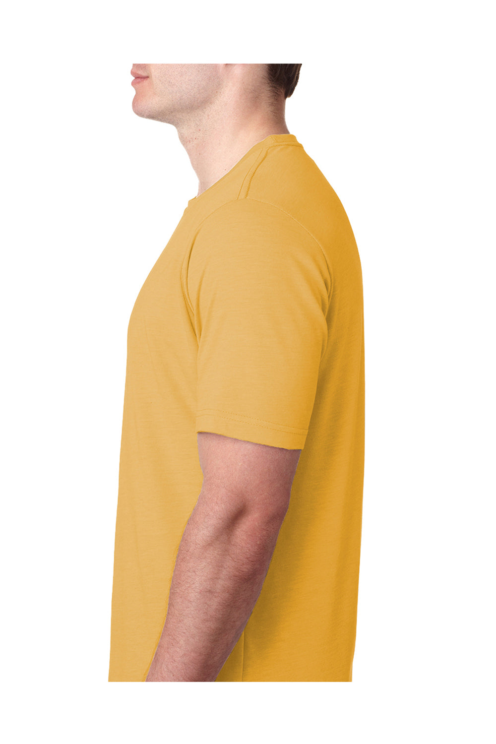 Next Level 6200 Mens Jersey Short Sleeve Crewneck T-Shirt Antique Gold Side