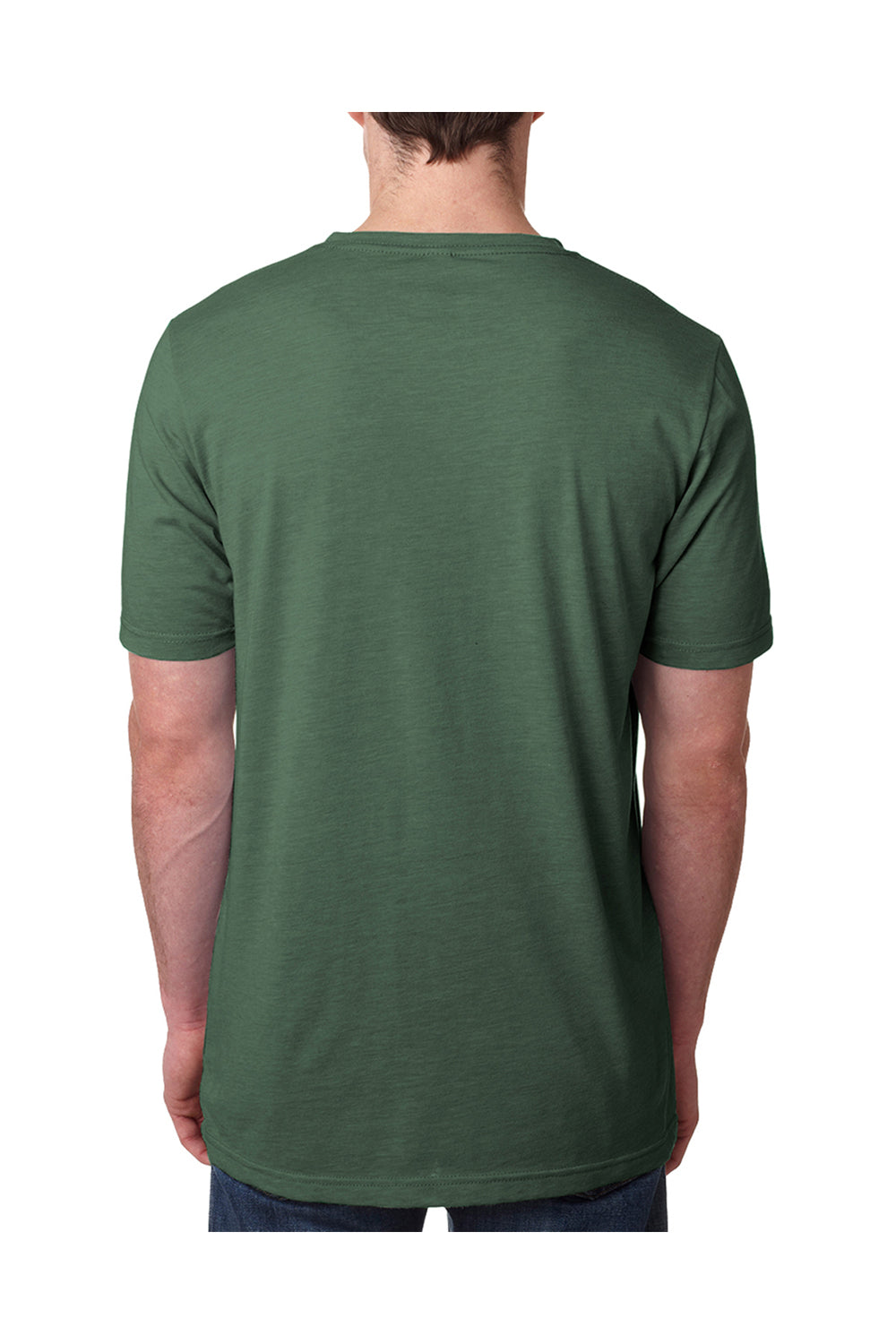 Next Level 6200 Mens Jersey Short Sleeve Crewneck T-Shirt Pine Green Back
