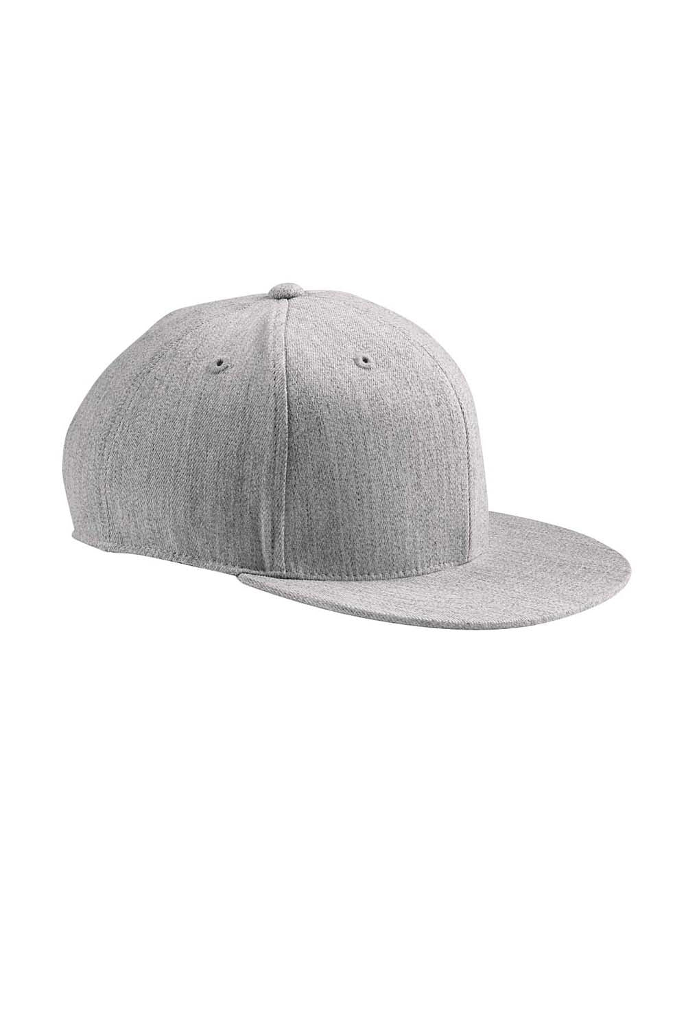 Flexfit 6210 Mens Fitted Stretch Fit Hat Heather Grey Front