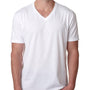 Next Level Mens CVC Jersey Short Sleeve V-Neck T-Shirt - White
