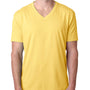 Next Level Mens CVC Jersey Short Sleeve V-Neck T-Shirt - Banana Cream Yellow