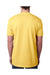 Next Level 6240 Mens CVC Jersey Short Sleeve V-Neck T-Shirt Yellow Back