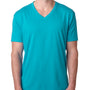 Next Level Mens CVC Jersey Short Sleeve V-Neck T-Shirt - Bondi Blue - Closeout