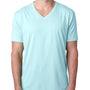 Next Level Mens CVC Jersey Short Sleeve V-Neck T-Shirt - Ice Blue - Closeout