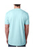 Next Level 6240 Mens CVC Jersey Short Sleeve V-Neck T-Shirt Ice Blue Back