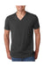 Next Level 6240 Mens CVC Jersey Short Sleeve V-Neck T-Shirt Charcoal Grey Front