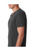 Next Level 6240 Mens CVC Jersey Short Sleeve V-Neck T-Shirt Charcoal Grey Side