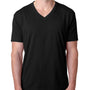 Next Level Mens CVC Jersey Short Sleeve V-Neck T-Shirt - Black