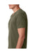 Next Level 6240 Mens CVC Jersey Short Sleeve V-Neck T-Shirt Military Green Side