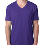 Next Level Mens CVC Jersey Short Sleeve V-Neck T-Shirt - Purple Rush