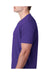 Next Level 6240 Mens CVC Jersey Short Sleeve V-Neck T-Shirt Purple Rush Side