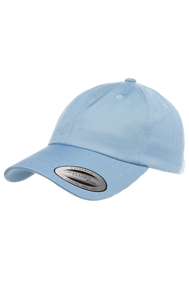 Yupoong 6245CM Mens Adjustable Hat Light Blue Front