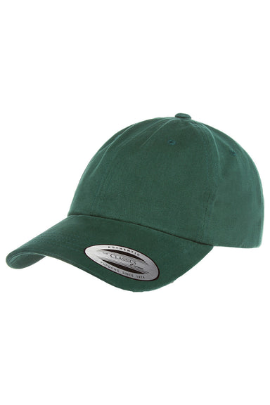 Yupoong 6245CM Mens Adjustable Hat Spruce Green Front