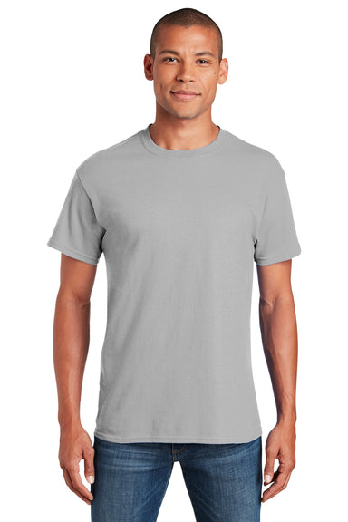 Gildan 5000/G500 Mens Short Sleeve Crewneck T-Shirt Ice Grey Front