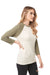 Next Level 6251 Womens Burnout Long Sleeve Hooded T-Shirt Hoodie Cream/Military Green Side