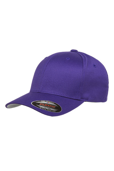 Flexfit 6277 Mens Stretch Fit Hat Purple Front