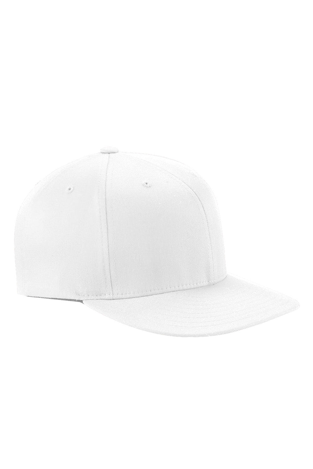 Flexfit 6297F Mens Stretch Fit Hat White Front