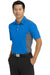 Nike 632418 Mens Dri-Fit Moisture Wicking Short Sleeve Polo Shirt Aero Blue/Dark Grey Side