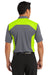Nike 632418 Mens Dri-Fit Moisture Wicking Short Sleeve Polo Shirt Dark Grey/Volt Green Back