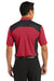 Nike 632418 Mens Dri-Fit Moisture Wicking Short Sleeve Polo Shirt Red/Black Back