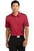 Nike 632418 Mens Dri-Fit Moisture Wicking Short Sleeve Polo Shirt Red/Black Front