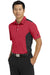 Nike 632418 Mens Dri-Fit Moisture Wicking Short Sleeve Polo Shirt Red/Black Side