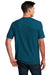 District DM108 Mens Perfect Blend Short Sleeve Crewneck T-Shirt Deep Turquoise Blue Fleck Back