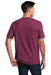 District DM108 Mens Perfect Blend Short Sleeve Crewneck T-Shirt Raspberry Fleck Back