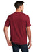 District DM108 Mens Perfect Blend Short Sleeve Crewneck T-Shirt Red Fleck Back