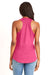 Next Level 6338 Womens Gathered Tank Top Hot Pink Back
