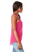 Next Level 6338 Womens Gathered Tank Top Hot Pink Side