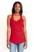 Next Level 6338 Womens Gathered Tank Top Red Front