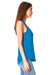 Next Level 6338 Womens Gathered Tank Top Turquoise Blue Side