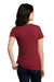 District DM1190L Womens Perfect Blend Short Sleeve V-Neck T-Shirt Red Fleck Back