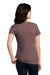 District DM1190L Womens Perfect Blend Short Sleeve V-Neck T-Shirt Rose Fleck Back