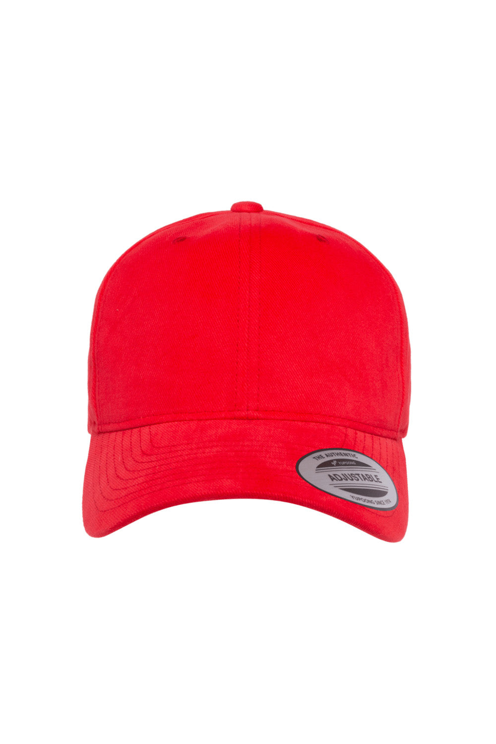 Yupoong 6363V Mens Adjustable Hat Red Front