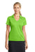 Nike 637165 Womens Dri-Fit Moisture Wicking Short Sleeve Polo Shirt Action Green Front