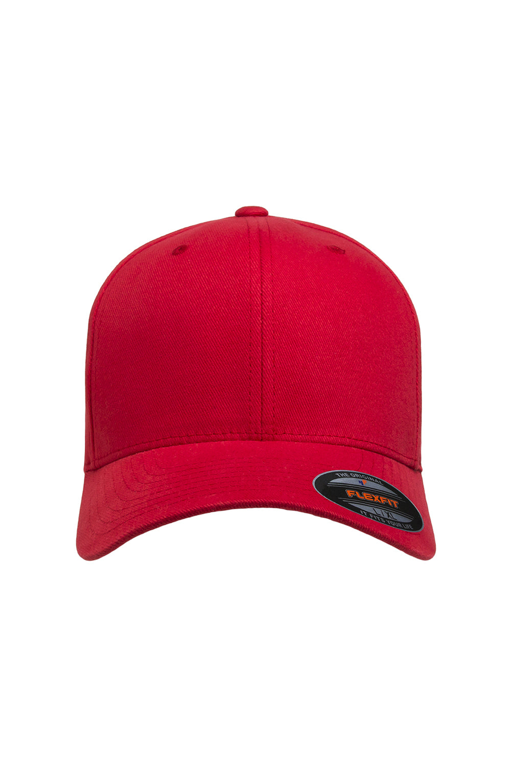 Flexfit 6377 Mens Stretch Fit Hat Red Front