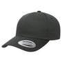 Yupoong Mens CVC Twill Snapback Hat - Charcoal Grey