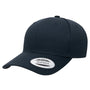 Yupoong Mens CVC Twill Snapback Hat - Navy Blue